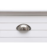 NNEVL Writing Desk White 110x45x76 cm Wood