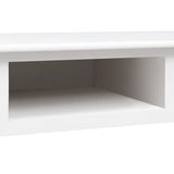 NNEVL Writing Desk White 110x45x76 cm Wood