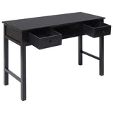 NNEVL Writing Desk Black 110x45x76 cm Wood