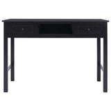 NNEVL Writing Desk Black 110x45x76 cm Wood