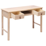 NNEVL Writing Desk Natural 110x45x76 cm Wood