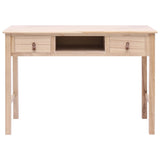 NNEVL Writing Desk Natural 110x45x76 cm Wood