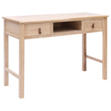 NNEVL Writing Desk Natural 110x45x76 cm Wood