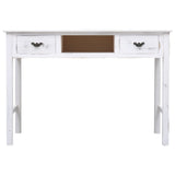 NNEVL Console Table Antique White 110x45x76 cm Wood
