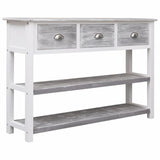 NNEVL Sideboard Antique Grey 115x30x76 cm Wood