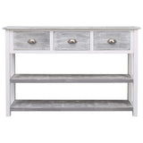 NNEVL Sideboard Antique Grey 115x30x76 cm Wood