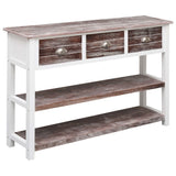 NNEVL Sideboard Antique Brown 115x30x76 cm Wood