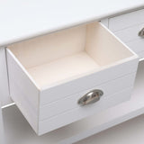 NNEVL Sideboard White 115x30x76 cm Wood
