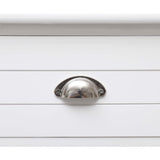 NNEVL Sideboard White 115x30x76 cm Wood