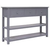 NNEVL Sideboard Grey 115x30x76 cm Wood