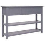 NNEVL Sideboard Grey 115x30x76 cm Wood