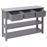 NNEVL Sideboard Grey 115x30x76 cm Wood