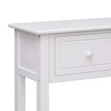 NNEVL Sideboard White 115x30x76 cm Wood