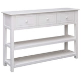 NNEVL Sideboard White 115x30x76 cm Wood