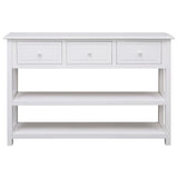 NNEVL Sideboard White 115x30x76 cm Wood