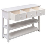 NNEVL Sideboard White 115x30x76 cm Wood