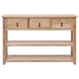 NNEVL Sideboard Natural 115x30x76 cm Wood