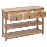 NNEVL Sideboard Natural 115x30x76 cm Wood