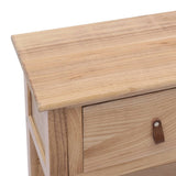 NNEVL Sideboard Natural 115x30x76 cm Wood