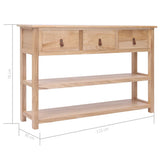 NNEVL Sideboard Natural 115x30x76 cm Wood