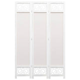 NNEVL 3-Panel Room Divider Cream 105x165 cm Fabric