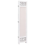 NNEVL 4-Panel Room Divider Cream 140x165 cm Fabric