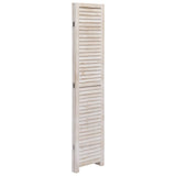 NNEVL 3-Panel Room Divider White 105x165 cm Wood