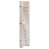 NNEVL 6-Panel Room Divider White 210x165 cm Wood