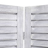 NNEVL 3-Panel Room Divider Grey 105x165 cm Wood