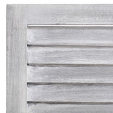 NNEVL 3-Panel Room Divider Grey 105x165 cm Wood