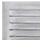 NNEVL 4-Panel Room Divider Grey 140x165 cm Wood