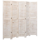 NNEVL 5-Panel Room Divider 175x165 cm Wood