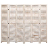 NNEVL 6-Panel Room Divider 210x165 cm Wood