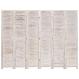 NNEVL 6-Panel Room Divider 210x165 cm Wood