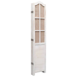 NNEVL 5-Panel Room Divider White 175x165 cm Fabric