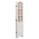 NNEVL 6-Panel Room Divider White 210x165 cm Fabric