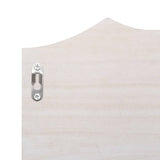 NNEVL Wall Mounted Coat Rack White 50x10x23 cm Wood