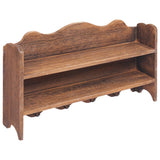 NNEVL Wall Mounted Coat Rack Brown 50x10x30 cm Wood