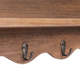 NNEVL Wall Mounted Coat Rack Brown 50x10x30 cm Wood