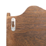 NNEVL Wall Mounted Coat Rack Brown 50x10x30 cm Wood