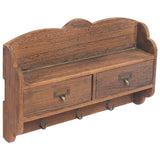 NNEVL Wall Mounted Coat Rack Brown 50x10x34 cm Wood
