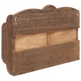 NNEVL Wall Mounted Coat Rack Brown 50x10x34 cm Wood