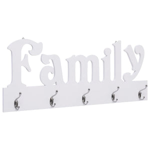 NNEVL Wall Mounted Coat Rack FAMILY 74x29.5 cm