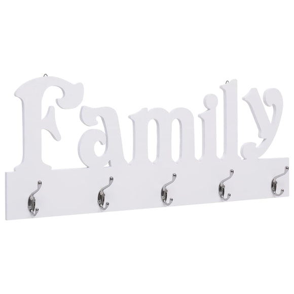 NNEVL Wall Mounted Coat Rack FAMILY 74x29.5 cm