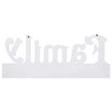 NNEVL Wall Mounted Coat Rack FAMILY 74x29.5 cm