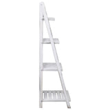 NNEVL 4-Tier Plant Stand White 43x33x113 cm Wood