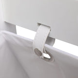 NNEVL 4-Layer Basket Rack White 35x35x125 cm Wood