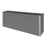 NNEVL Garden Raised Bed Grey 200x50x91 cm WPC