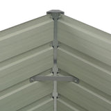 NNEVL Raised Garden Bed Brown 100x100x77 cm Galvanised Steel