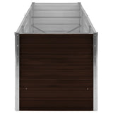 NNEVL Garden Raised Bed Brown 240x80x77 cm Galvanised Steel